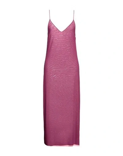 Fisico Cristina Ferrari Fisico Woman Maxi Dress Mauve Size M Polyamide, Elastane In Purple
