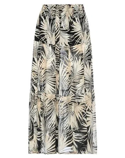 Fisico Cristina Ferrari Fisico Woman Maxi Skirt Black Size S Viscose, Silk