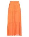 Fisico Cristina Ferrari Fisico Woman Maxi Skirt Orange Size S Polyamide, Elastane In Orange