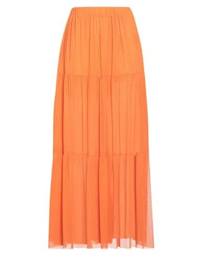 Fisico Cristina Ferrari Fisico Woman Maxi Skirt Orange Size S Polyamide, Elastane