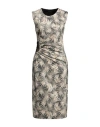 Fisico Cristina Ferrari Fisico Woman Midi Dress Black Size M Polyamide, Polyester, Elastane In Black