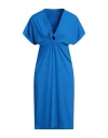 Fisico Cristina Ferrari Fisico Woman Midi Dress Blue Size L Polyamide, Elastane