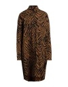 Fisico Cristina Ferrari Fisico Woman Midi Dress Brown Size M Cotton
