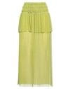 Fisico Cristina Ferrari Fisico Woman Midi Skirt Lime Green Size S Polyacrylic, Elastane In Green