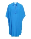 Fisico Cristina Ferrari Fisico Woman Mini Dress Bright Blue Size S Viscose