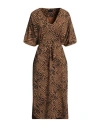 Fisico Cristina Ferrari Fisico Woman Mini Dress Brown Size L Polyamide, Elastane