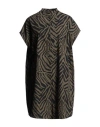Fisico Cristina Ferrari Fisico Woman Mini Dress Military Green Size L Cotton
