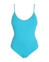 Fisico Cristina Ferrari Fisico Woman One-piece Swimsuit Turquoise Size L Polyamide, Elastane In Blue