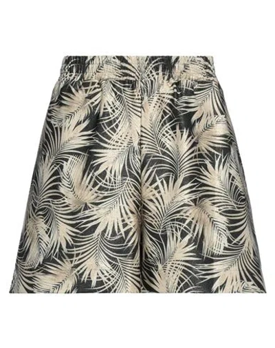 Fisico Woman Shorts & Bermuda Shorts Black Size M Polyester, Polyamide, Elastane