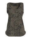 Fisico Woman Tank Top Military Green Size L Polyamide, Elastane In Green