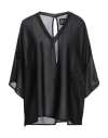 Fisico Cristina Ferrari Fisico Woman Top Black Size L Viscose, Polyester, Polyamide In Black