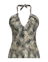 Fisico Cristina Ferrari Fisico Woman Top Dark Green Size M Polyamide, Polyester, Elastane In Green