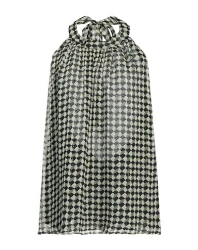 Fisico Cristina Ferrari Fisico Woman Top Green Size L Viscose, Cotton, Lurex