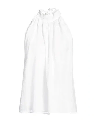 Fisico Cristina Ferrari Fisico Woman Top White Size S Ramie