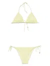 Fisico Cristina Ferrari Floral-pattern Bikini In Yellow
