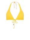 Fisico Cristina Ferrari Reversible Triangle Bikini Top In Yellow