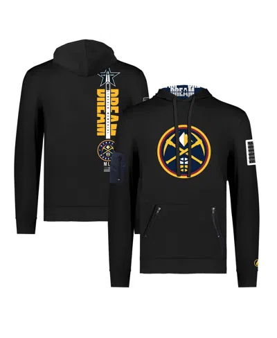 Fisll Men's And Women's  X Black History Collection Black Denver Nuggets Pullover Hoodie