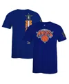FISLL MEN'S AND WOMEN'S FISLL X BLACK HISTORY COLLECTION ROYAL NEW YORK KNICKS T-SHIRT