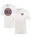 Fisll Men's And Women's White New York Knicks Burst Logo T-shirt In White