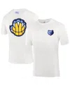 Fisll Men's And Women'sâ White Memphis Grizzlies Burst Logo T-shirt In White