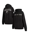 Fisll Men's Black Morgan State Bears Puff Print Sliced Pullover Hoodie In Black