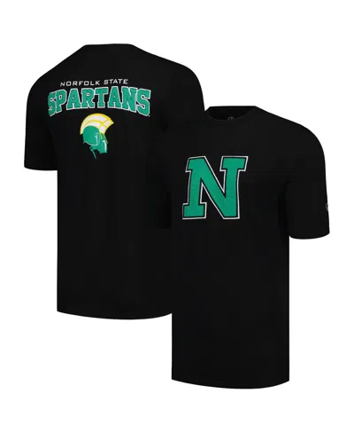 Fisll Men's Black Norfolk State Spartans Applique T-shirt