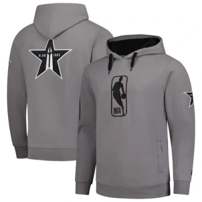 Fisll Unisex  Gray Nba Events Logoman Shadow Collection Pullover Hoodie