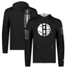 FISLL UNISEX FISLL X BLACK HISTORY COLLECTION  BLACK BROOKLYN NETS PULLOVER HOODIE