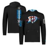 FISLL UNISEX FISLL X BLACK HISTORY COLLECTION  BLACK OKLAHOMA CITY THUNDER PULLOVER HOODIE