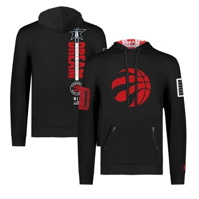 Fisll Unisex  X Black History Collection  Black Toronto Raptors Pullover Hoodie