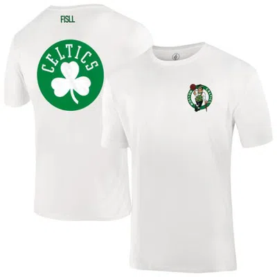 Fisll Unisex  White Boston Celtics Burst Logo T-shirt