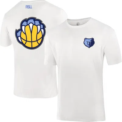 Fisll Unisex White Memphis Grizzlies Burst Logo T-shirt