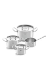 Fissler Original-profi Collection Stainless Steel Set With Metal Lids In Stainless Steel
