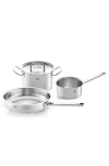 Fissler Original-profi Collection Stainless Steel Set With Metal Lids In Stainless Steel
