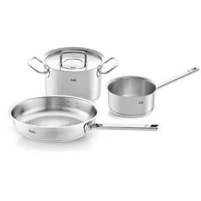 Fissler ® Original-profi Collection® Stainless Steel 4-piece Cookware Set In Silver