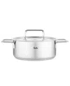 Fissler Pure Collection Stainless Steel 2.7 Quart Rondeau With Metal Lid In Stainless Steel