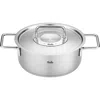 Fissler Pure Collection Stainless Steel 2.7 Quart Rondeau With Metal Lid In Stainless Steel