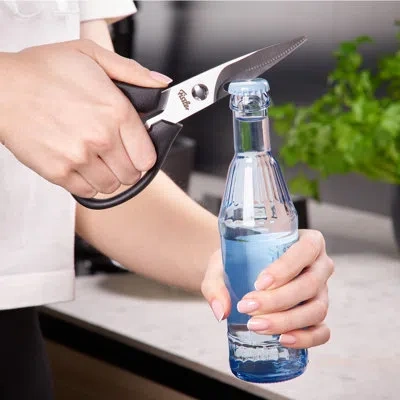 Fissler Stainless Steel Kitchen Scissors With Bottle Opener – Universal Multi-purpose Kitchen Shears With Mi In Black