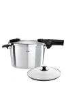Fissler Vitaquick Premium Pressure Cooker Set And Glass Lid In Stainless Steel