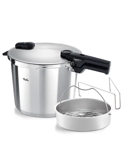 Fissler Vitaquick Premium Pressure Cooker With Steamer Insert And Tripod, 10.6 Qt In Multi