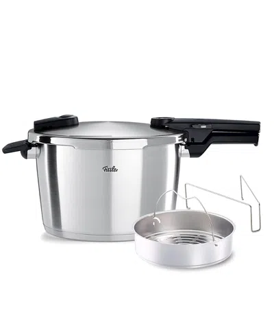 Fissler Vitaquick Premium Pressure Cooker With Steamer Insert And Tripod, 8.5 Qt In Animal Print