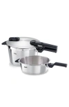 Fissler Vitaquick Premium 2-piece 2.6-quart Pressure Skillet & 4.8-quart Pressure Cooker Set