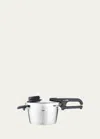Fissler Vitavit Premium Stainless Steel 2.6 Quart Pressure Cooker With Steamer Insert In Silver
