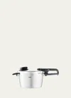 Fissler Vitavit Premium Stainless Steel 4.8 Quart Pressure Cooker With Steamer Insert In Silver