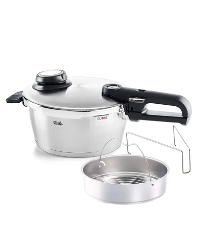 Fissler Vitavit Premium Pressure Cooker With Steamer Insert And Tripod, 3.7 Qt In Animal Print