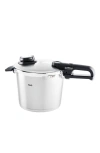 Fissler Vitavit Premium Stainless Steel 4.8 Quart Pressure Cooker With Steamer Insert In Stainless Steel