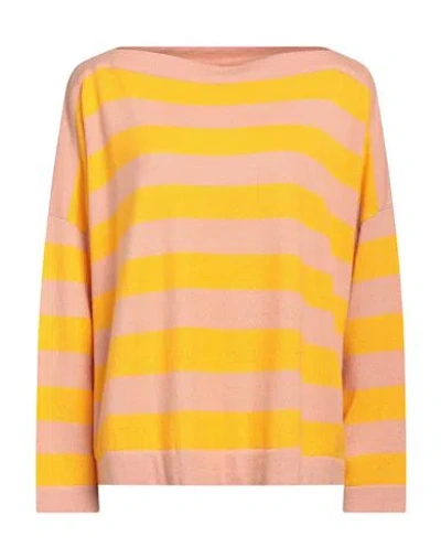 Fissore Woman Sweater Pastel Pink Size M Cashmere In Pastel Pink