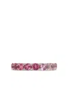 Fiszman Jewel 18k White Gold Rubellite Eternity Ring In Pink