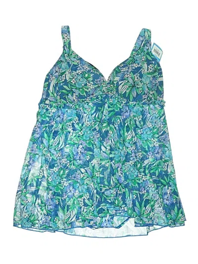 Pre-owned Fit 4 U Swimsuit Cover Up In Blue