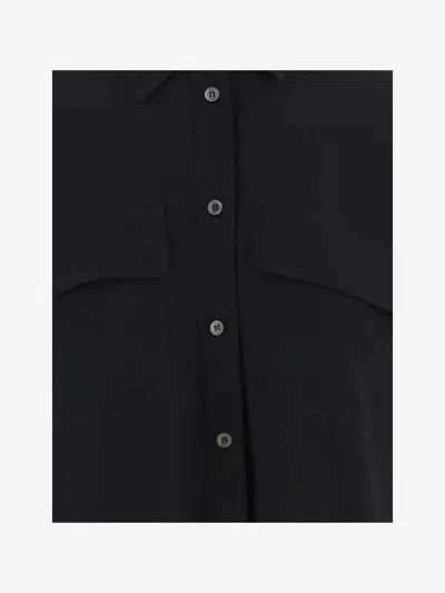 Fit F.it Acetate And Silk Blend Shirt In Black